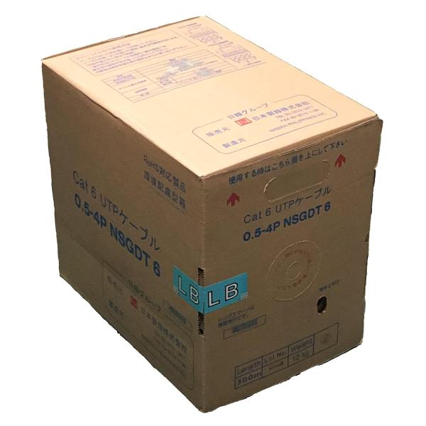 Cat 6 UTPケーブル 300m 日本製線 日本製線 LANケーブル Cat6 1Gbps伝送対応 Cat.6 U/UTP スタンダード
