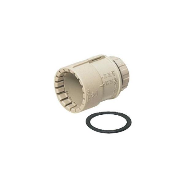 【特長】　●Gタイプは接続も解除も一発でOK!　●キャップ付ですから、トロ侵入がありません。　●防水型は、Oリング、パッキン付です。　　【仕様】　●メーカー:未来工業　●型番:MFSK16GP　●商品名:コネクタ　●コネクタ(PF管用)　●...