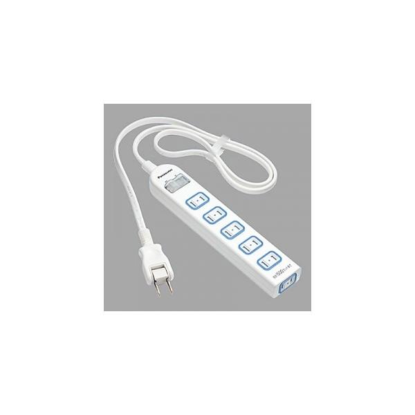 他サイト： パナソニック ザ タップX 6コ口 1mコード付 ホワイト 安全設計扉 パッキン付コンセント 一括防水スイッチ付 WHA25162WPの商品画像