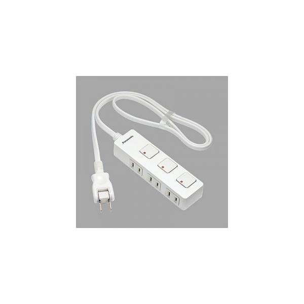 パナソニック WHS2513WP  3個口 1.0m ホワイトザ・タップZ  スイッチ付き 電源タップ