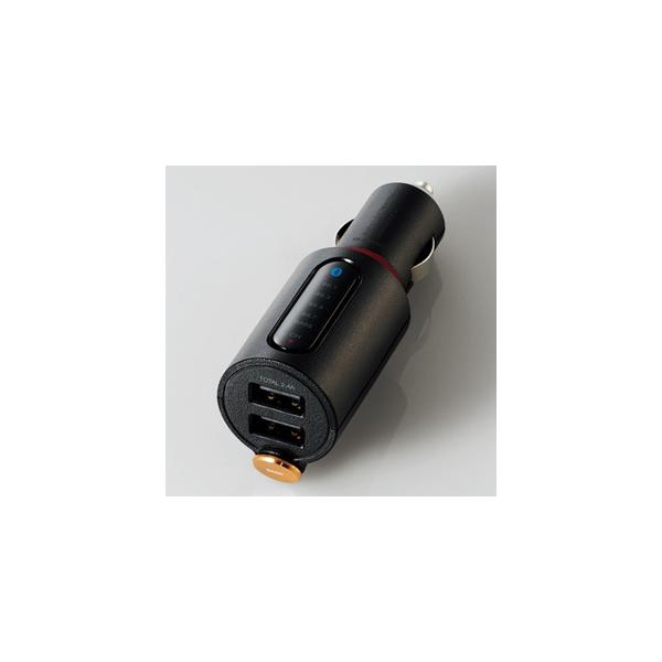 ELECOM Bluetooth&amp;reg;FMgX~b^[ 4ch vőo2.4A Type-A×2|[g dቹ[h LAT-FMBTB03BK
