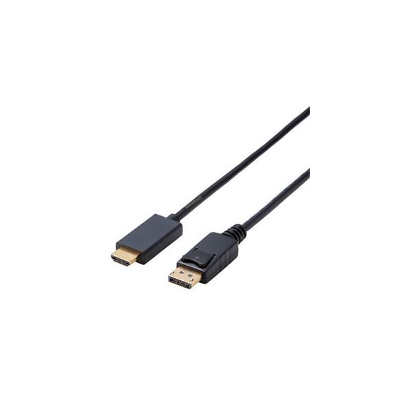 ELECOM DisplayPortpHDMIϊP[u DisplayPortIX-HDMIIX 1m CAC-DPHDMI10BK