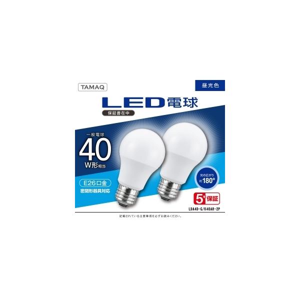 NVCCeBOWp LEDd A` ʓd` 40W F(6500K) E26 2pbN LDA4D-G/K40AR-2P