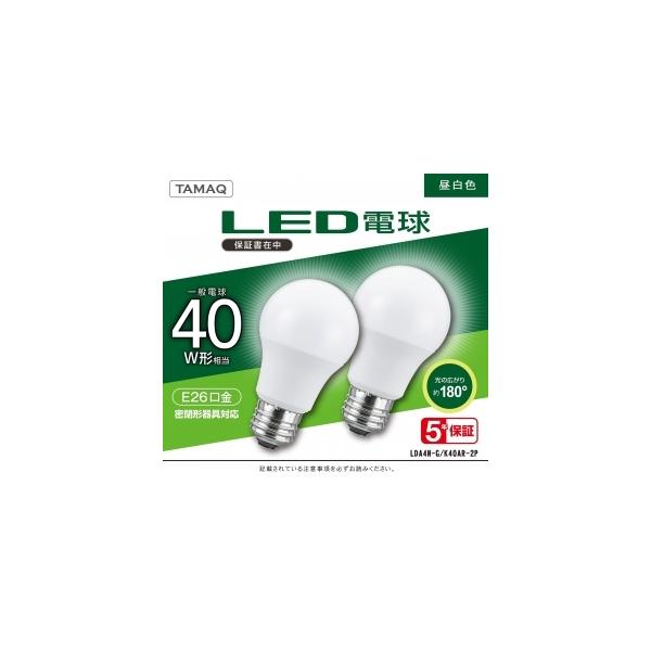 NVCCeBOWp LEDd A` ʓd` 40W F(5000K) E26 2pbN LDA4N-G/K40AR-2P