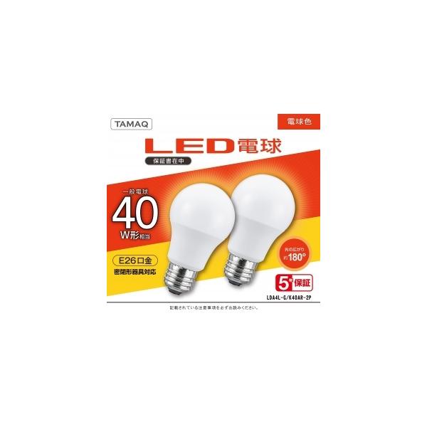 NVCCeBOWp LEDd A` ʓd` 40W dF(2700K) E26 2pbN LDA4L-G/K40AR-2P