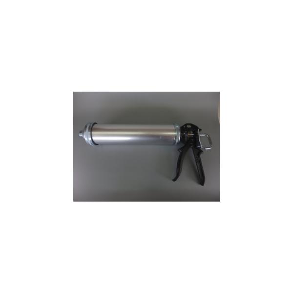 【仕様】 ●フィルムパックガンの大容量パワータイプ。 ●800mlのフィルムパック(ソーセージ)用。 ●ハンドル部の耐久性向上(スライドバーの採用)。 ●柔軟性のあるピストン部でフィルムの噛み込みが少ない!スリットの多いピストン構造採用で耐...