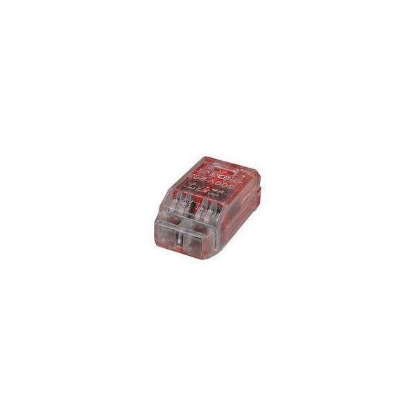 ニチフ クイックロック 差込形電線コネクター 極数:2 赤透明 5個入 QLX2-05P