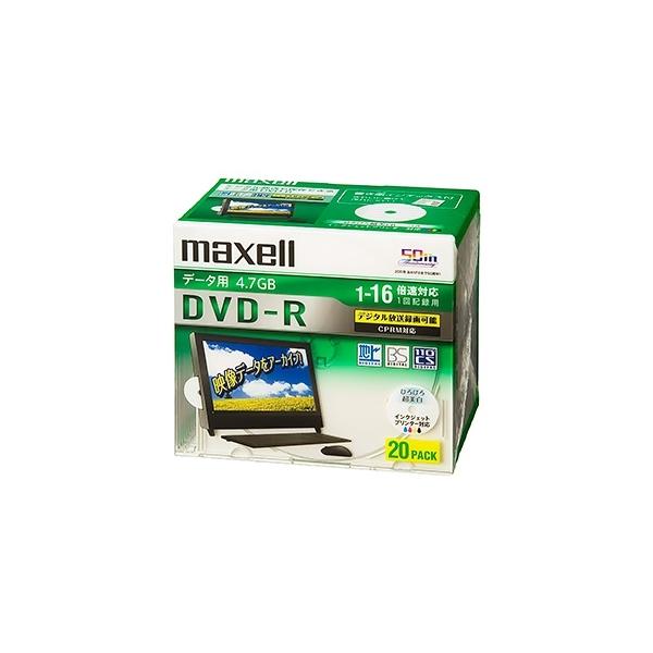 }NZ f[^pDVD-R Ж4.7GB 1`16{L^Ή CPRMΉ 20 DRD47WPD.20S
