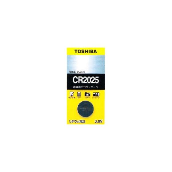 他サイト： 東芝 コイン形リチウム電池 3V 0.2mA 160mAh エコパッケージ 1個入 CR2025ECの商品画像
