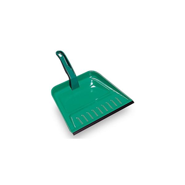 【仕様】●メーカー:テラモト　●型番:DP-461-000-1　●商品名:チリトリ　●カラーダストパン　●色:緑　●サイズ(mm):約278×324　●質量(g):約220　●材質:本体　鋼板(メッキ+粉体塗装)、柄　ポリプロピレン