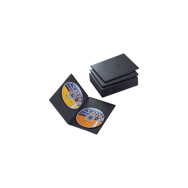 ELECOM DVDg[P[X X^Cv 2[ 10Zbg ubN CCD-DVDS06BK