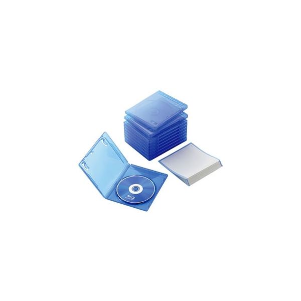 他サイト： ELECOM Blu-rayディスクケース 1枚収納 10枚セット CCD-BLU110CBUの商品画像