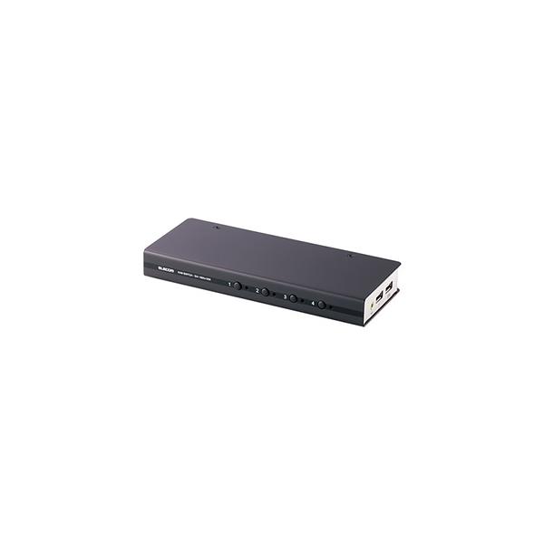 ELECOM（エレコム） パソコン切替器 4台切替 USB・DVI対応 KVM-DVHDU4