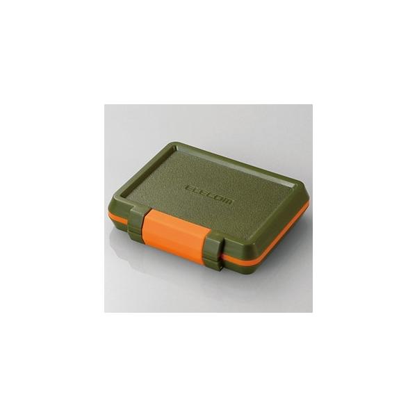 ELECOM SDEmicroSDJ[hP[X ϏՌ^Cv SDJ[h8+microSDJ[h8[ J[L CMC-SDCHD01GN