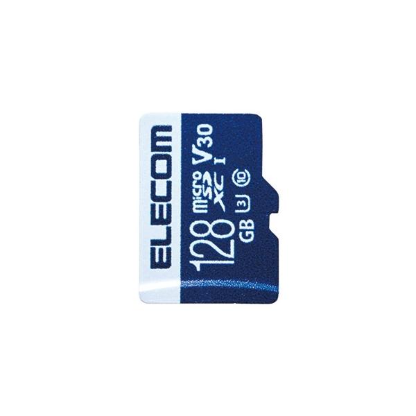 ELECOM microSDXCJ[h 128GB h\IPX7 UHS-IU3EV30Ή f[^T[rXt MF-MS128GU13V3R