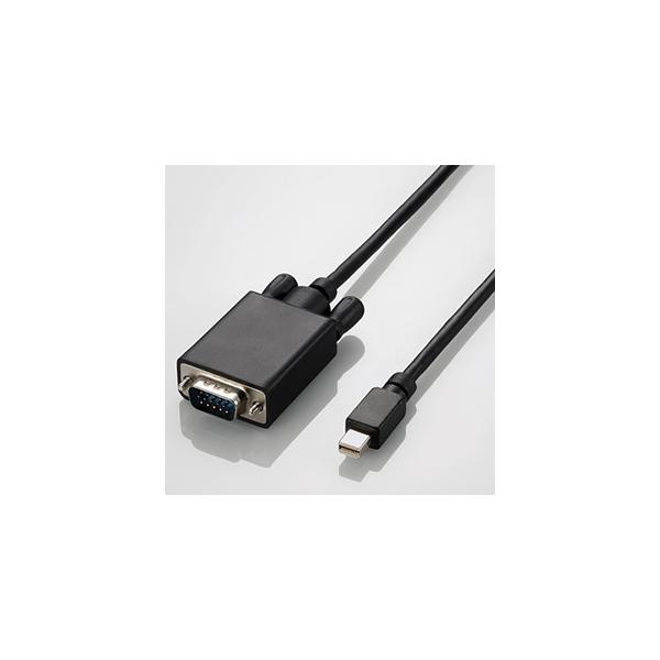ELECOM MiniDisplayPort-D-Sub15ϊP[u miniDisplayPortIX-D-Sub15sIX 1m AD-MDPVGA10BK