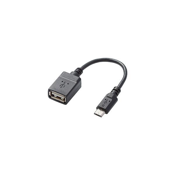 ELECOM USBϊA_v^ microB-TypeAX P[u0.1m TB-MAEMCBN010BK