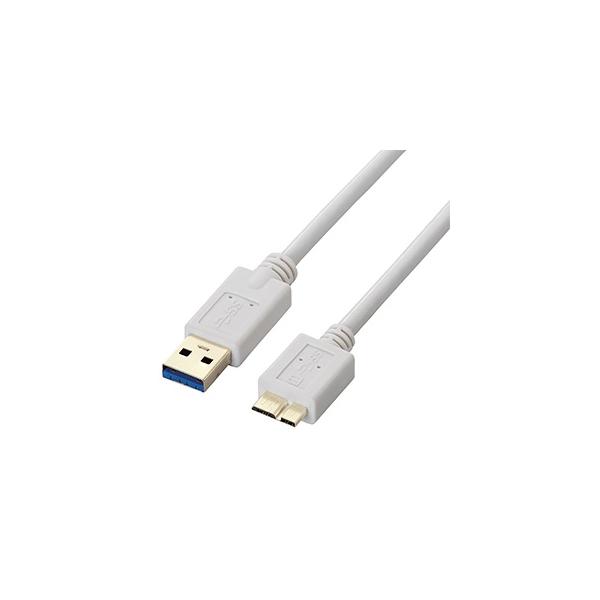 ELECOM USB3.0P[u A-microB^Cv 0.5m zCg USB3-AMB05WH