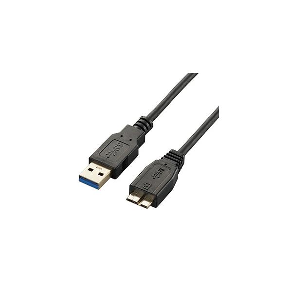 ELECOM USB3.0P[u ɍ׃^Cv A-microB^Cv 1.5m USB3-AMBX15BK