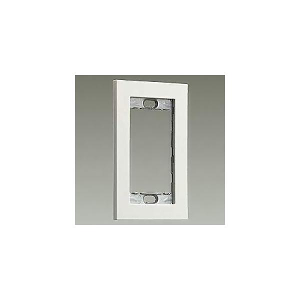DAIKO 1連用プレート 1個用スイッチボックス適合調光器・スイッチ専用 埋込穴55×97mm 白 DP-40398