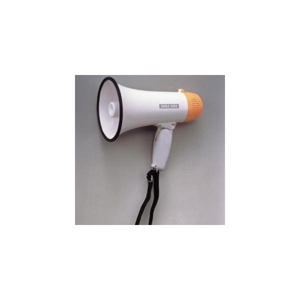 【特長】●最大出力5Wのハイパワーな音量で、いろんな場面で便利に使えます。　●拡声器としての用途以外に、サイレンとしても使用可能です。　●持ち手は折りたためるので、収納に便利です。　※こちらの製品は防水仕様ではございません。　　【仕様】●メ...