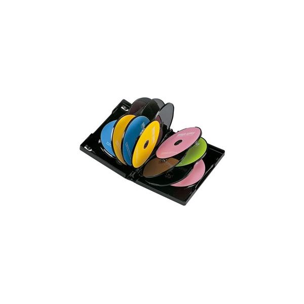 他サイト： サンワサプライ DVDトールケース(12枚収納・ブラック) DVD-TW12-01BKNの商品画像