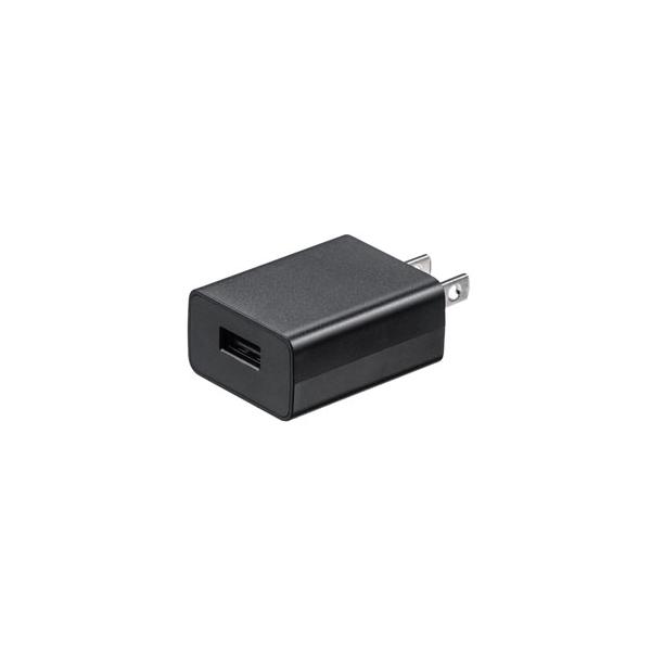他サイト： サンワサプライ USB充電器(1A・ブラック) ACA-IP86BKの商品画像