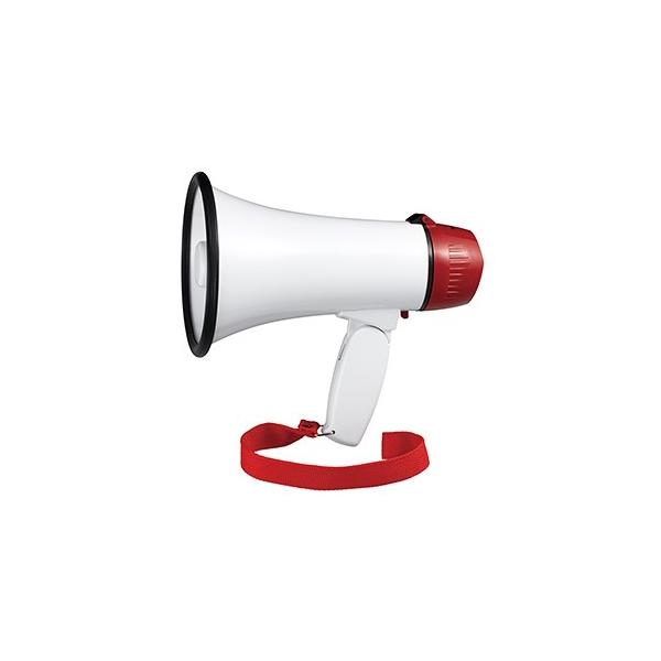 【仕様】●メーカー:電材堂　●型番:HMN05WHDNZ　●商品名:ハンドメガホン　●カラー:ホワイト　●多機能スタンダードタイプ　●最大出力(W):5　●使用電池(別売):単2形乾電池×4本　●材質:ABS　●本体サイズ(mm):ホーン径...
