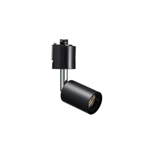 電材堂 ブラック スポットライト ライティングレール取付専用 ショートタイプ E26口金 電球別売 DLGS150E263BKDNZ
