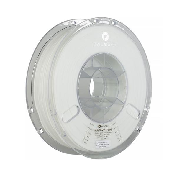 【仕様】●メーカー:Polymaker　●型番:PD01002　●商品名:フィラメント　●PolyFlex　TPU95　●カラー:ホワイト　●平均フィラメント径(mm):1.75(&amp;#xFF1C;±0.05、通常は〜±0.02)　●...