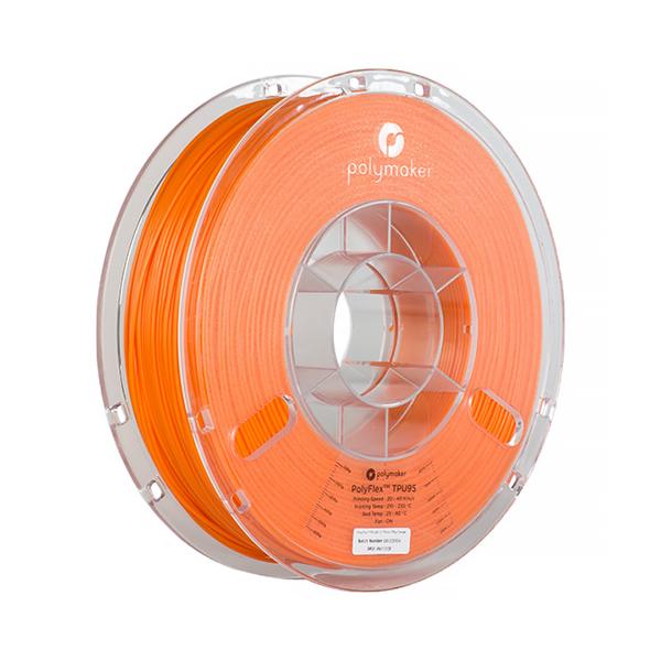 【仕様】●メーカー:Polymaker　●型番:PD01006　●商品名:フィラメント　●PolyFlex　TPU95　●カラー:オレンジ　●平均フィラメント径(mm):1.75(&amp;#xFF1C;±0.05、通常は〜±0.02)　●...