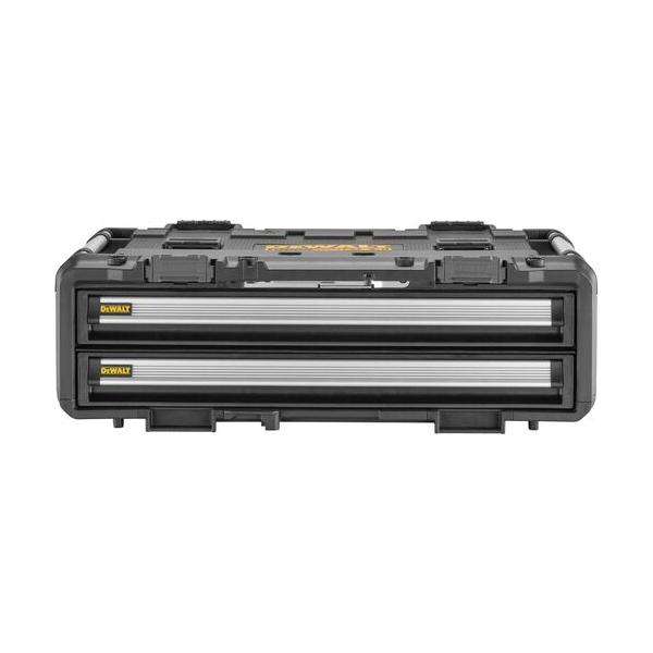 デウォルト(DEWALT)　システムキャビネット　 タフシステム2.0 DXL 2段チェスト　DWST08520-1　（北海道・沖縄・離島は、別途運賃お見積り必要）