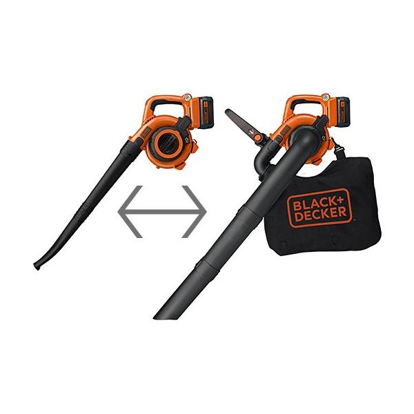 BLACK＆DECKER　36V 充電式ガーデンブロワー　GWC36N（バッテリ、充電器、収納バッグ付）