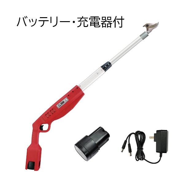 ＜商品概要＞●本体長さ　1010mm●最大切断径　直径26mm、充電式16.8Vバッテリー●枝のカキ出しにツメ付、ブラシレスモーター採用●高所を狙いやすいピストル形状●刃は耐摩耗性に優れた高級刃物鋼を使用●ヤニ・サビに強いニッケルメッキ加工...