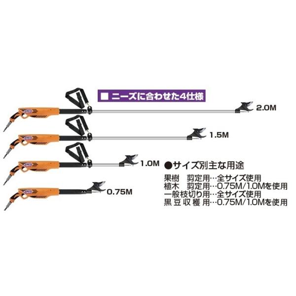 ニシガキ　充電式太枝切鋏　太丸充電プロS1500（バッテリー、充電器付）　1.5m　N-942　（北海道、沖縄・離島は、別途運賃お見積り必要）