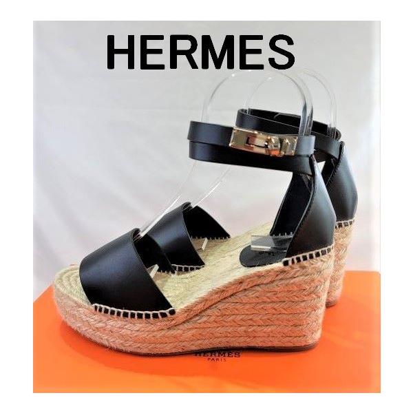 HERMES 【新品】エルメス HERMES ケリー金具 ウェッジソール HERMES 【新品】エルメス HERMES ケリー金具 ウェッジソール