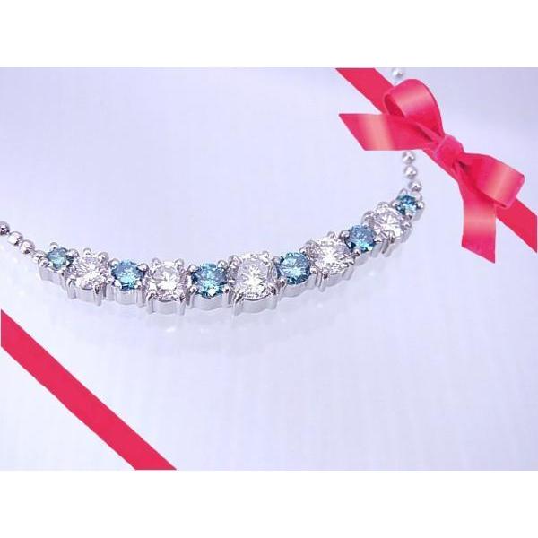 お得】Pt 1.00ct 2カラー ダイヤモンド ネックレス N-982 : 田園調布  