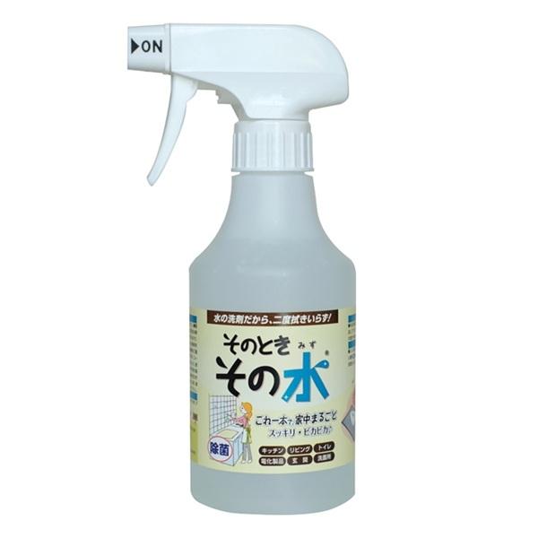 強力な洗浄力pH13.1のアルカリ電解水「そのとき・その水」300ml。キッチン周り・フローリング・壁紙・家具・電化製品など家中どこでも使えるマルチクリーナー。汚れに吹きつけて拭き取るだけでスッキリキレイになって二度拭き不要。特に油汚れやタ...