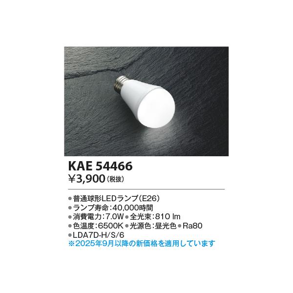 コイズミ照明 KAE54466 E26ランプLDA7D/60形相当/65K : でんきサロンま