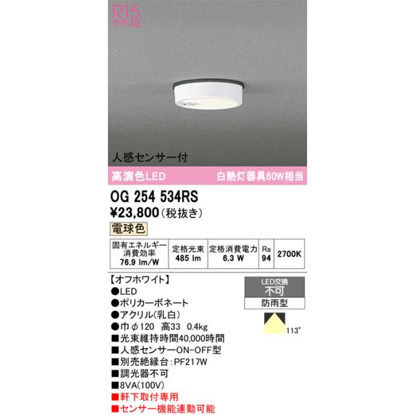 ODELIC（オーデリック） OG254534RS LEDポーチライト : でんきサロンま