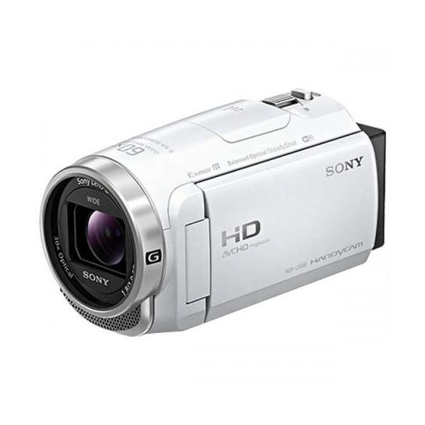 SONY ビデオカメラ Handycam 光学ズーム30倍 64GB ホワイト HDR-CX680W