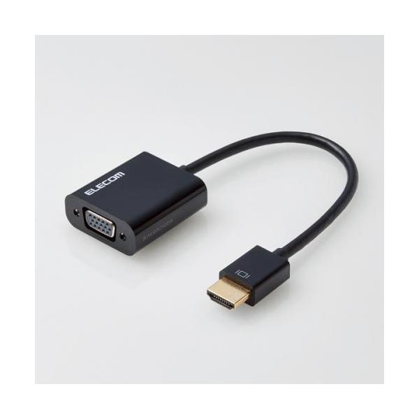 ELECOM（エレコム） 変換アダプタ HDMI-VGA ブラック AD-HDMIVGABK2