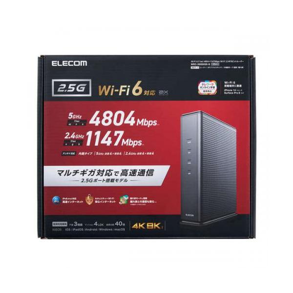 Wi-Fi 6(11ax) 4804+1147Mbps Wi-Fi 10ギガビットルーター - WRC