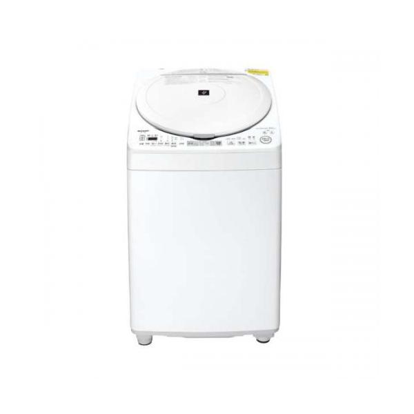 SHARP（シャープ） 縦型洗濯乾燥機 洗濯8kg/乾燥4.5kg ES-TX8K-W (宅配