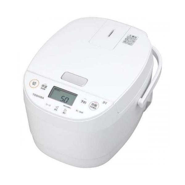 東芝 TOSHIBA IH炊飯ジャー 5.5合 炊飯器 ホワイト RC-10HR-W〈RC10HR-W〉