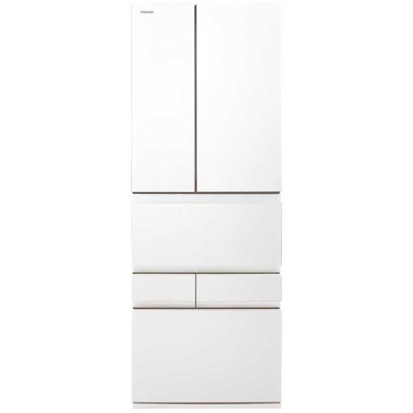 【安心の6ヶ月保証】330L TOSHIBA 2022年製 東芝 TOSHIBA 冷蔵庫 595L 6ドア 観音開き VEGETA フロストホワイト GR