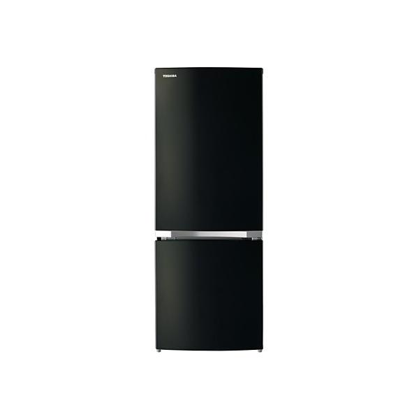 TOSHIBA 冷蔵庫 153L 2ドア 右開き メタリックブラック GR-P15BS TOSHIBA 冷蔵庫 153L 2ドア 右開き メタリックブラック GR-P15BS