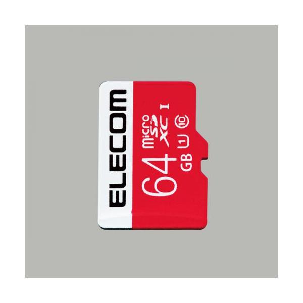 ELECOM（エレコム） マイクロSD カード 64GB UHS-I U1 Class10 SD変換