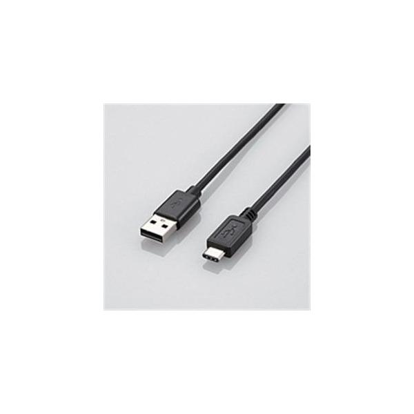 �G���R�� ELECOM USB2.0�P�[�u��(A-TypeC) U2CAC10BK �qU2CAC10BK�r