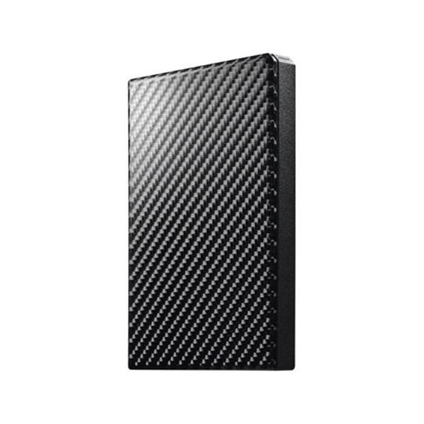 I-O DATA 2TB ハードディスク カーボンブラック I-O DATA アイオデータ ポータブルHDD カーボンブラック 2TB